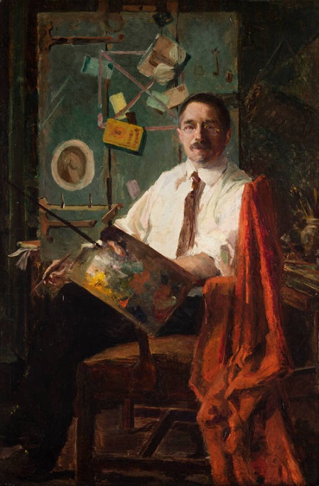 Self-Portrait, 1904, by 
John Frederick Peto (1854 - 1907) Crystal Bridges Museum of American Art, Bentonville, AR, 2011.20